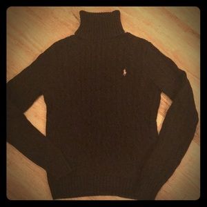 Ralph Lauren Sport Cable Knit Roll Neck Sweater